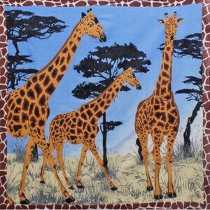 Aratta 28” Safari Babe Blue Giraffe Bandana